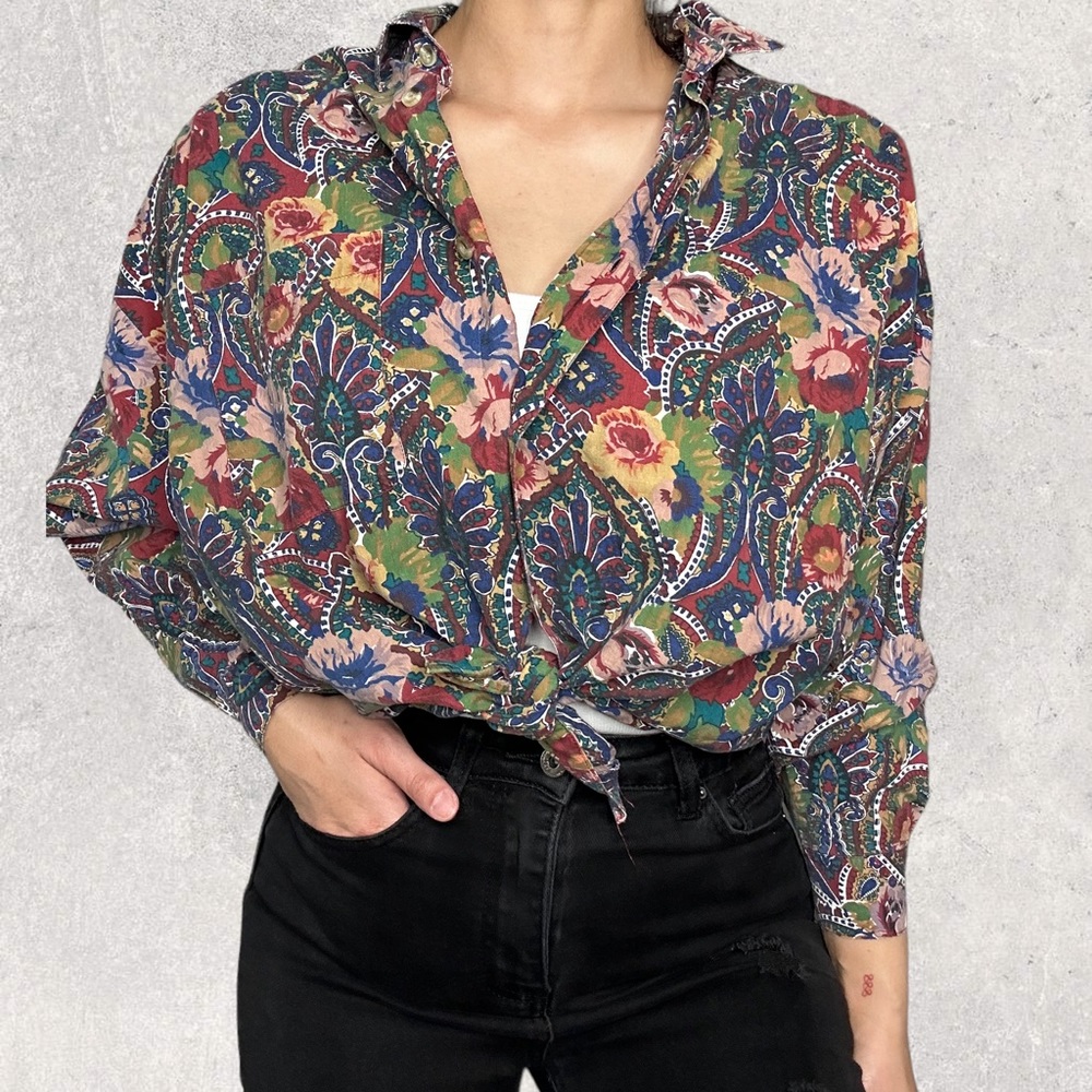 Vintage 90s Country Seat button down shirt